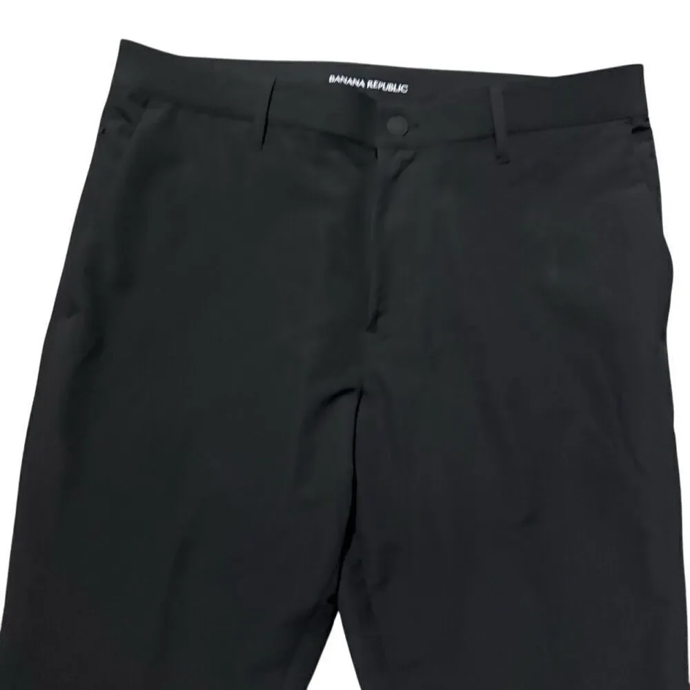 Banana Republic Black slim rapid movement chino pants size 34x32